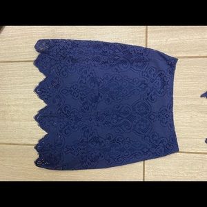 For love and lemons skirt with zipper on the size